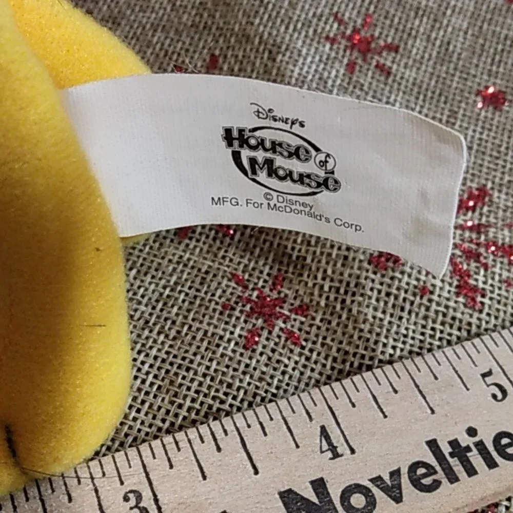 2001 Pluto House Of Mouse Plush McDonald's Happy Meal Toy